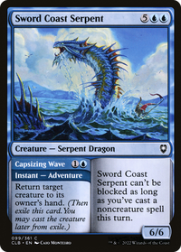 Sword Coast Serpent // Capsizing Wave [Commander Legends: Battle for Baldur's Gate]