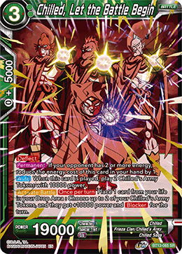 Chilled, Let the Battle Begin (BT13-065) [Supreme Rivalry] - POKÉ JEUX