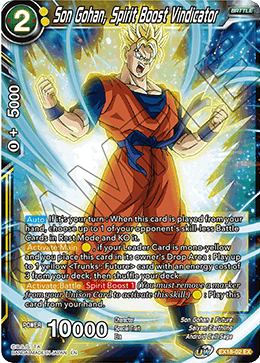 Son Gohan, Spirit Boost Vindicator (EX18-02) [Namekian Boost] - POKÉ JEUX