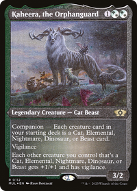 Kaheera, the Orphanguard (Foil Etched) (MUL-112) - Multiverse Legends: (companion) Foil
