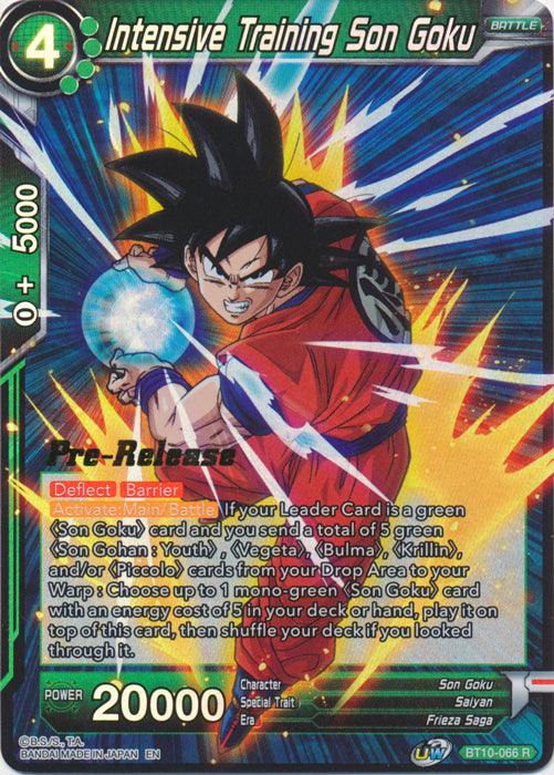 Intensive Training Son Goku (BT10-066) [Rise of the Unison Warrior Prerelease Promos] - POKÉ JEUX