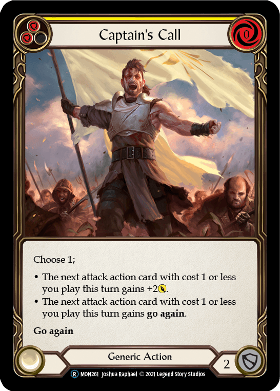 Captain's Call (Yellow) [U-MON261-RF] (Monarch Unlimited) Unlimited Rainbow Foil - POKÉ JEUX