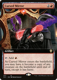 Cursed Mirror (Extended Art) [Commander 2021]