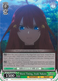 Pire timing, Itsuki Nakano (5HY/W83-E033S SR) [Les quintuplés quintessentiels] 