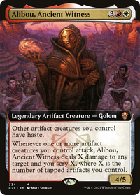 Alibou, Ancient Witness (Extended Art) [Commander 2021]