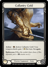 Gallantry Gold [DVR005] (Classic Battles: Rhinar vs Dorinthea) Rainbow Foil - POKÉ JEUX