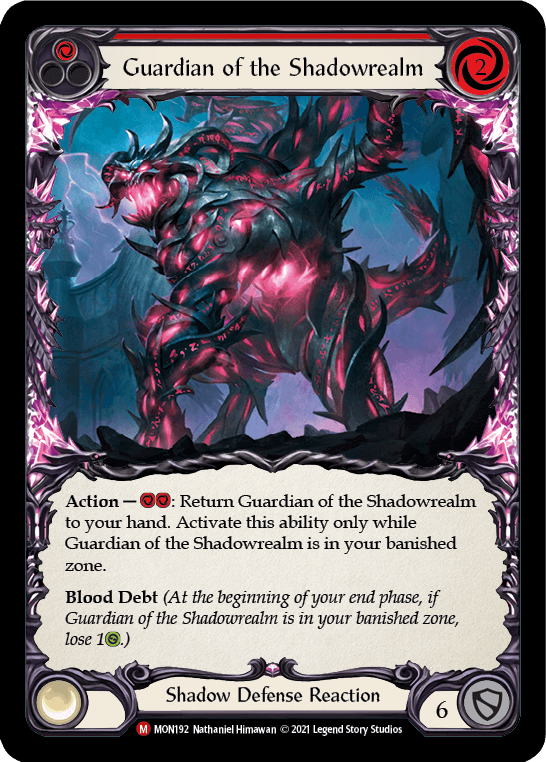 Guardian of the Shadowrealm [MON192-RF] (Monarch) 1st Edition Rainbow Foil - POKÉ JEUX