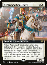 Acclaimed Contender (Extended Art) [Throne of Eldraine]