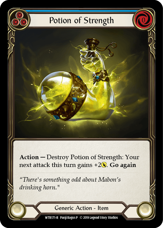 Potion of Strength [WTR171-R] (Welcome to Rathe) Alpha Print Normal - POKÉ JEUX