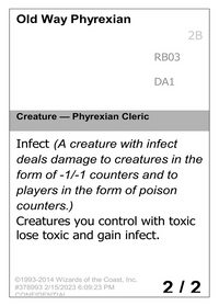 Phyrexian à l'ancienne [Événement inconnu] 