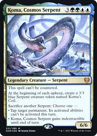 Koma, Cosmos Serpent [Kaldheim Prerelease Promos]