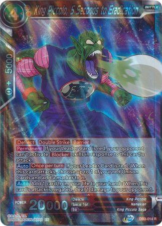 King Piccolo, 5 Seconds to Eradication (DB3-014) [Giant Force] - POKÉ JEUX