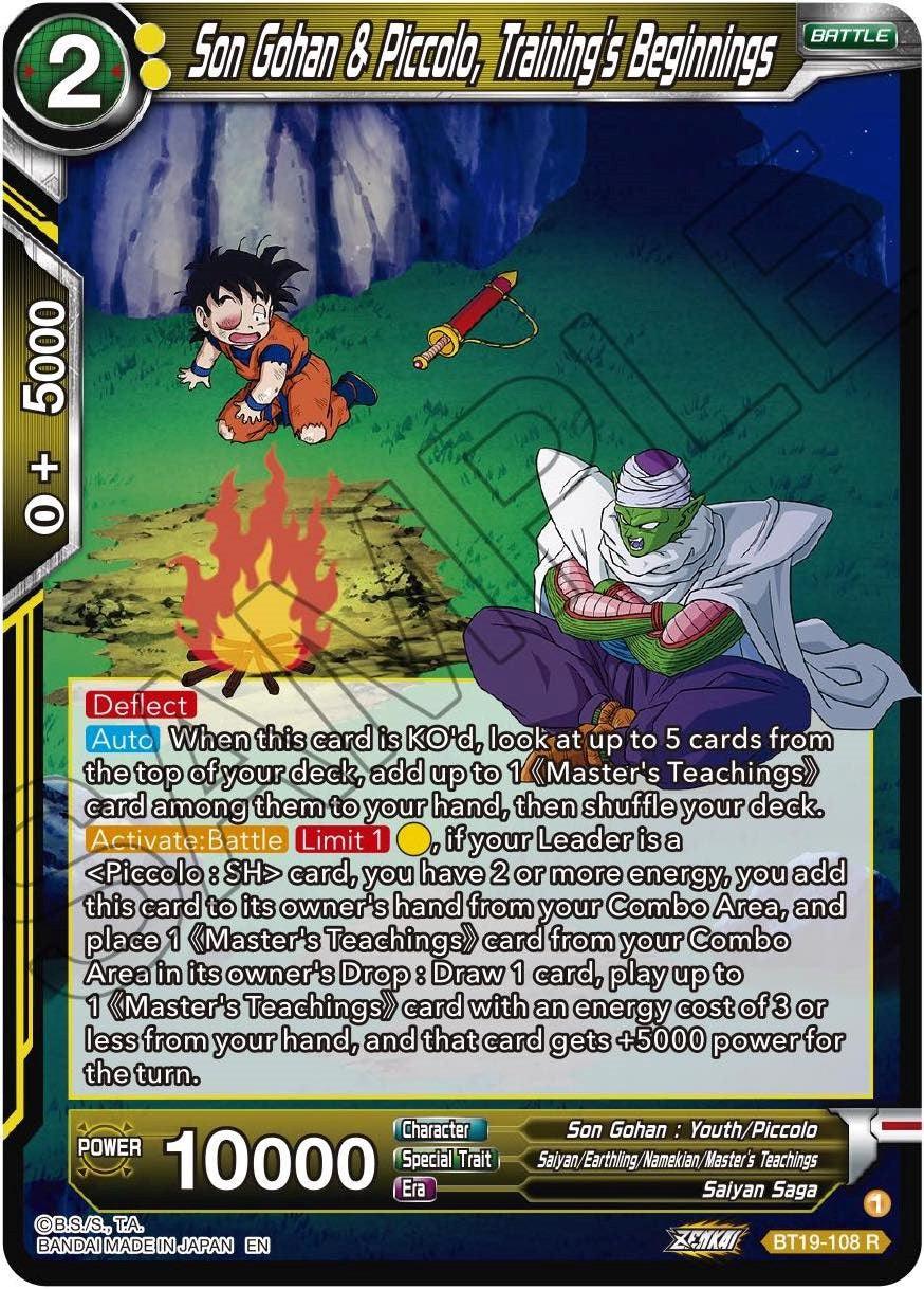 Son Gohan & Piccolo, Training's Beginnings (BT19-108) [Fighter's Ambition] - POKÉ JEUX