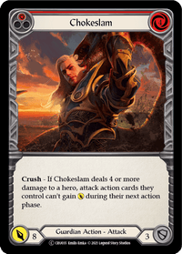 Chokeslam (Red) [U-CRU035] (Crucible of War Unlimited) Unlimited Rainbow Foil - POKÉ JEUX
