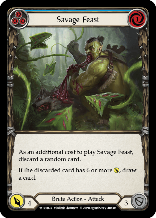 Savage Feast (Blue) [WTR016-R] (Welcome to Rathe) Alpha Print Normal - POKÉ JEUX