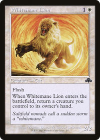 Lion à crinière blanche (rétro) [Dominaria Remastered] 