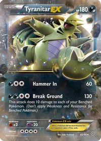 Tyranitar EX (42/98) - XY  Ancient Origins Holofoil