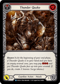 Thunder Quake (Red) [EVR024] (Everfest) 1st Edition Normal - POKÉ JEUX