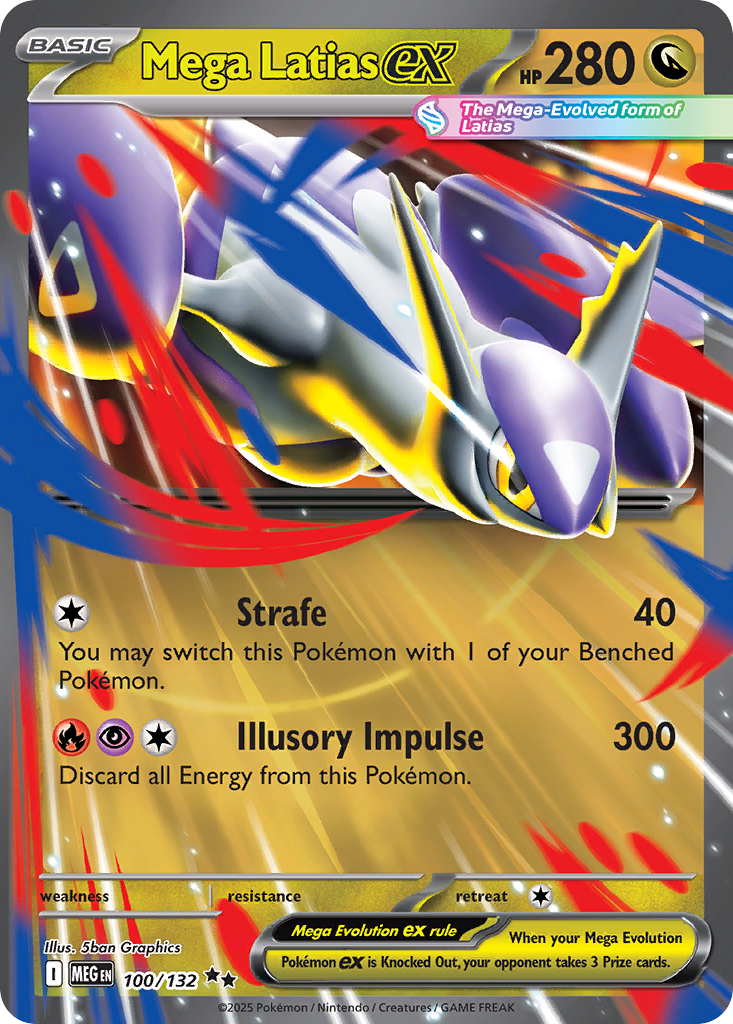 Mega Latias ex (100/132) - Prize Pack Series Cards Holofoil