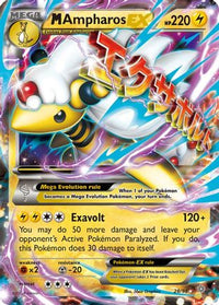 M Ampharos EX (28/98)  - XY  Ancient Origins Holofoil