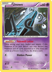 Unown (30/98)  - XY  Ancient Origins
