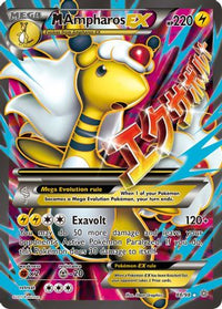 M Ampharos EX (Full Art) (88/98) - XY  Ancient Origins Holofoil