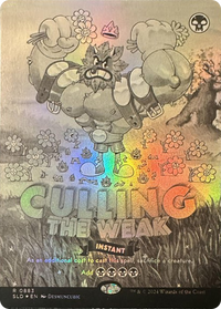 Culling the Weak (Black & White Foil) (SLD-883) - Secret Lair Drop Series Foil