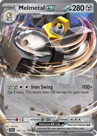 Melmetal ex (Stellar Crown Stamped) (105) - Jumbo Cards Holofoil