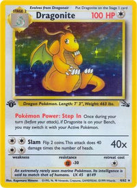 Dragonite (4/62) - Fossil 1st Edition Holofoil
