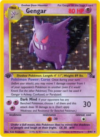 Gengar (5/62) - Fossil 1st Edition Holofoil