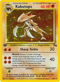 Kabutops (9/62)  - Fossil 1st Edition Holofoil