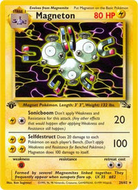 Magneton (26/62) - Fossil 1st Edition
