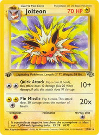 Jolteon (20/64)  - Jungle 1st Edition
