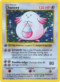Chansey (3/102) (Shadowless) [Ensemble de base 1ère édition] 