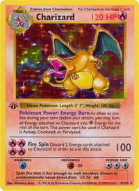 Charizard (4) - Base Set Shadowless Unlimited Holofoil
