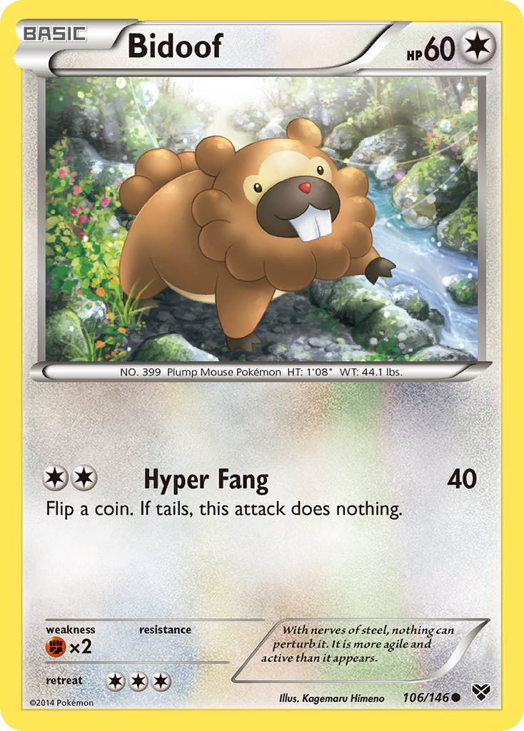 Bidoof (12) - XY Trainer Kit Bisharp & Wigglytuff