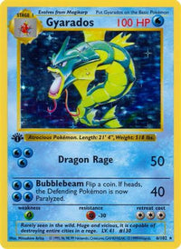 Gyarados (6/102) - Base Set Shadowless 1st Edition Holofoil