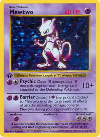 Mewtwo (10/102) (Shadowless) [Ensemble de base 1ère édition] 