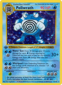 Poliwrath (13/102) - Base Set Shadowless 1st Edition Holofoil
