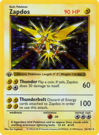 Zapdos (16) - Base Set Shadowless