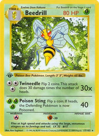 Beedrill (17/102) (Shadowless) [Ensemble de base 1ère édition] 