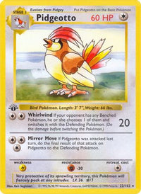 Pidgeotto (22/102) - Base Set Shadowless 1st Edition