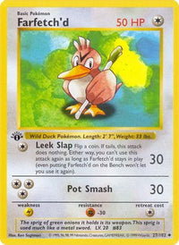 Farfetch'd (27) - Base Set Shadowless 1st Edition