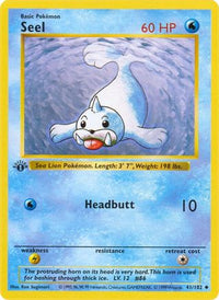 Seel (41) - Base Set Shadowless 1st Edition