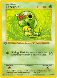 Caterpie (45) - Base Set Shadowless Unlimited