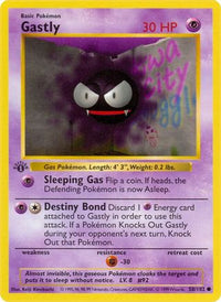 Gastly (50/102) - Base Set Shadowless 1st Edition