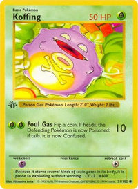 Koffing (51/102) - Base Set Shadowless 1st Edition