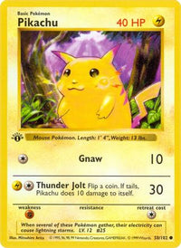 Pikachu (58/102) - Base Set Shadowless 1st Edition