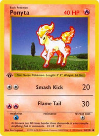 Ponyta (60) - Base Set Shadowless 1st Edition