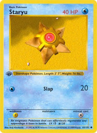 Staryu (65) - Base Set Shadowless Unlimited